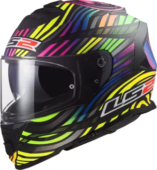 LS2 FF800 Storm II Power matt schwarz regenbogen